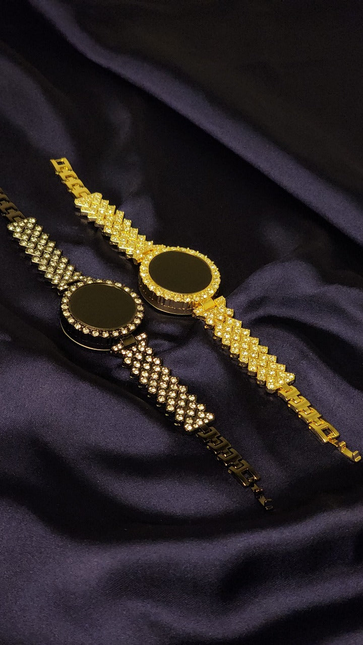 Luxury Diamond Studded Bracelet Watches – Gold Elegant Ladies Collection