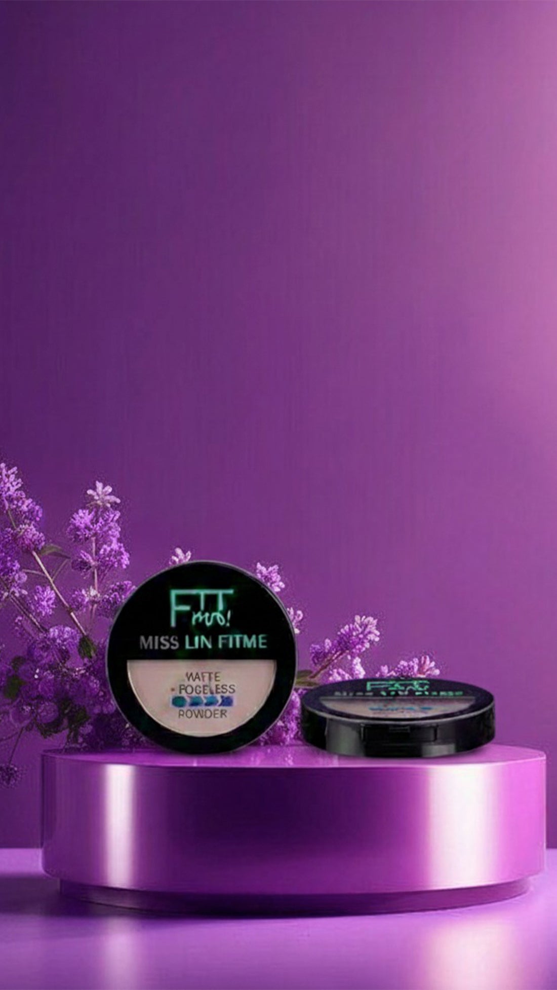 Miss Lin Fitme Matte Face Powder - Double 2in1