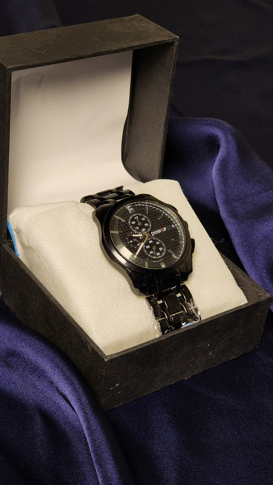 positif black dial wristwatch for men-elegant Design, New Trendy Watch for Boys | TriXen store